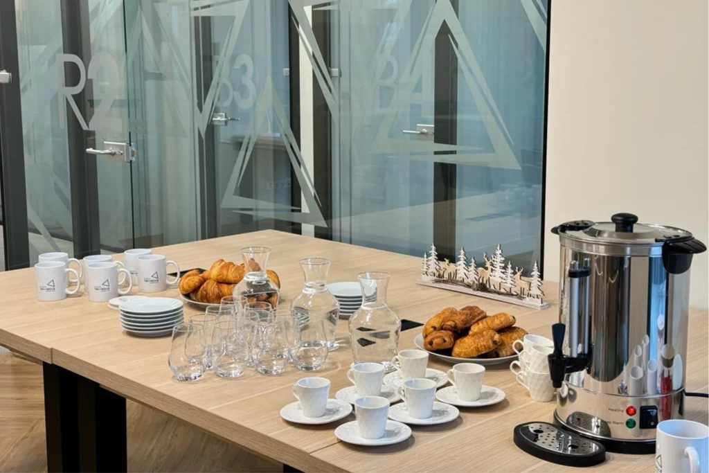 café croissants petit déjeuner d'accueil à l'Espace Triangle